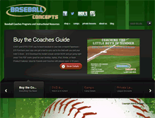 Tablet Screenshot of baseball-concepts.com